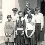 P. Jan Lange z uczniami